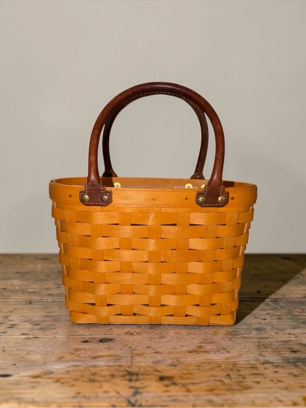 VINTAGE Longaberger Boardwalk Basket 2002